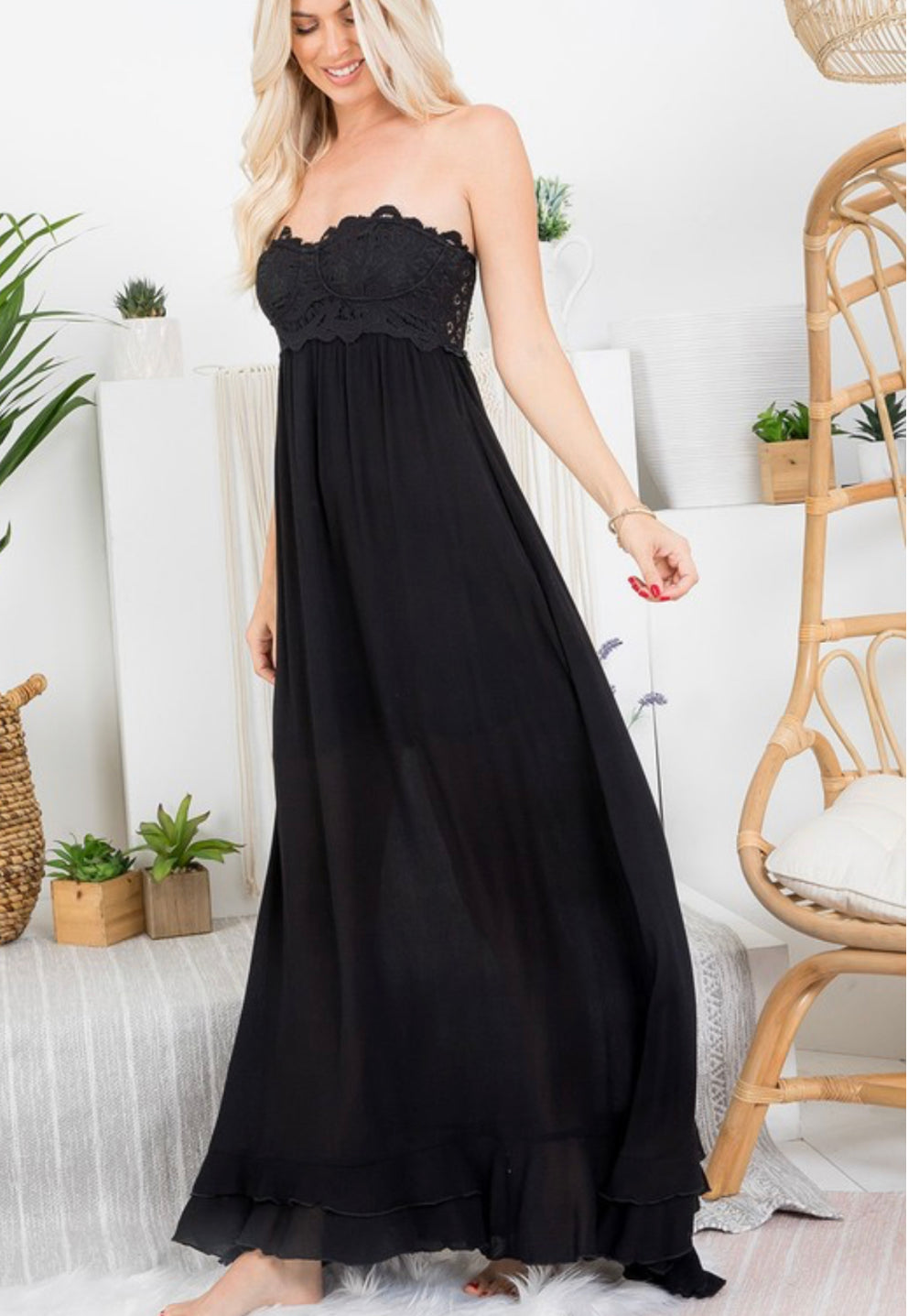 Crochet Tube Top Maxi Dress The Crown Boutique Crochet Tube Top Maxi Dress The Crown Boutique