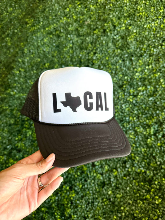 Texas Local Trucker Hat- Black