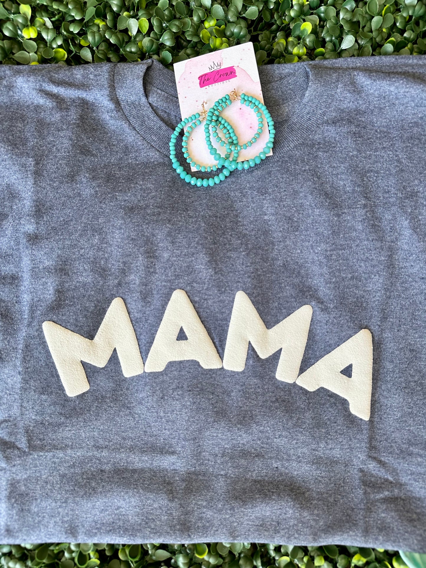 Mama Puff Ink Tee-Navy