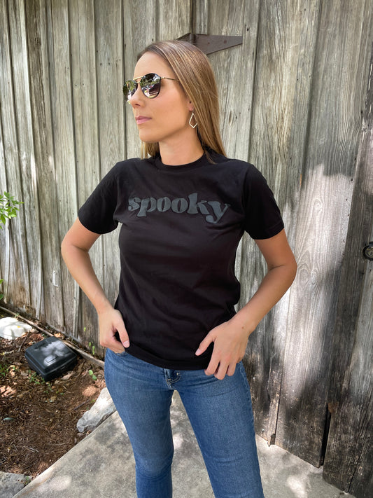 All Black Spooky Tee