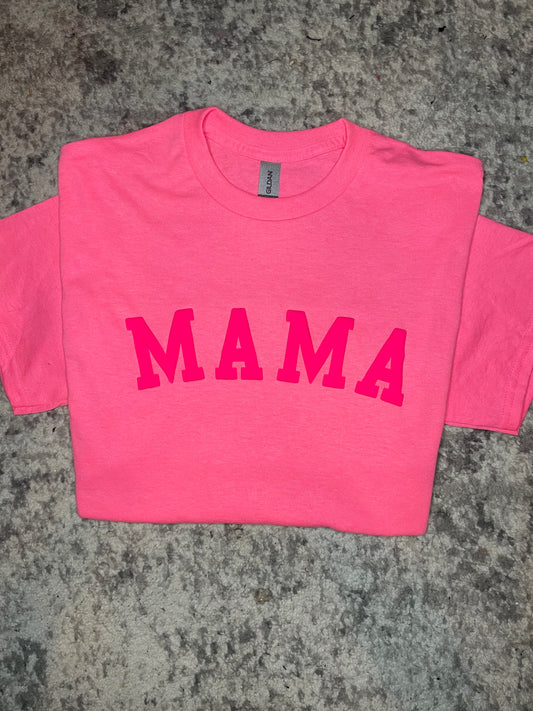 Pink on Pink Tee-Mama