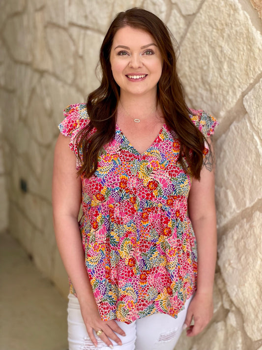 Bloom Multicolor Floral Top