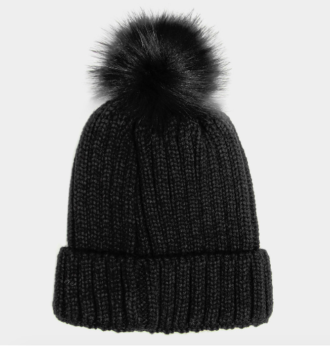 Cable Knit Pom Pom Beanie